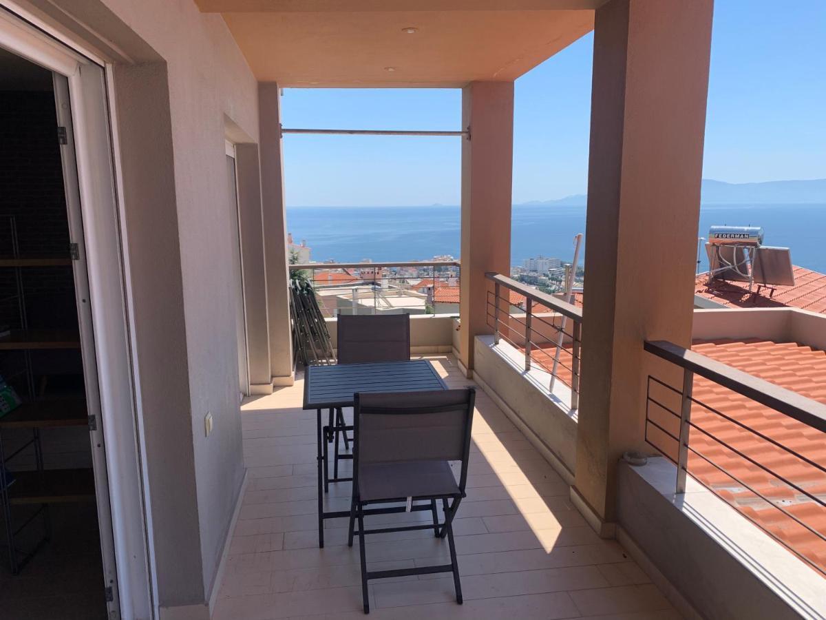 Apartamento Breathtaking Sea View Kavala Exterior foto